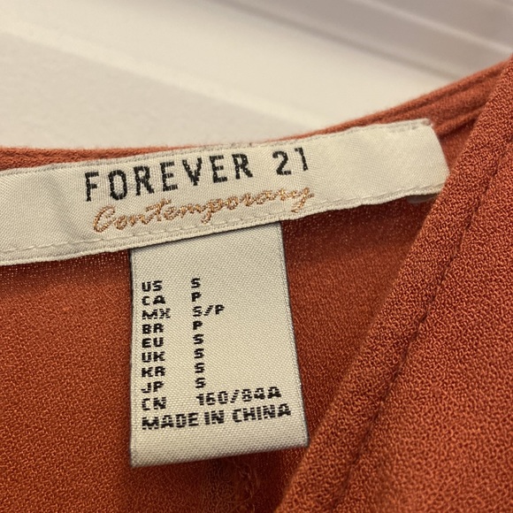 Burnt orange high and low dress - Picture 4 of 4